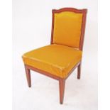 A side chair with string inlay W52cm, H89cm