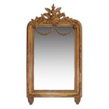 An Italian style gilt wood mirror 97X54cm.