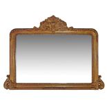 An Italian style gilt wood mirror 80X113cm.