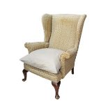 Parker Knoll - A Queen Anne style wingback upholstered fireside easy armchair - Penshurst range.