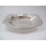 A large modern silver plated Christofle Oval fruit / vegetable bowl. 34X23cm, H6cm.