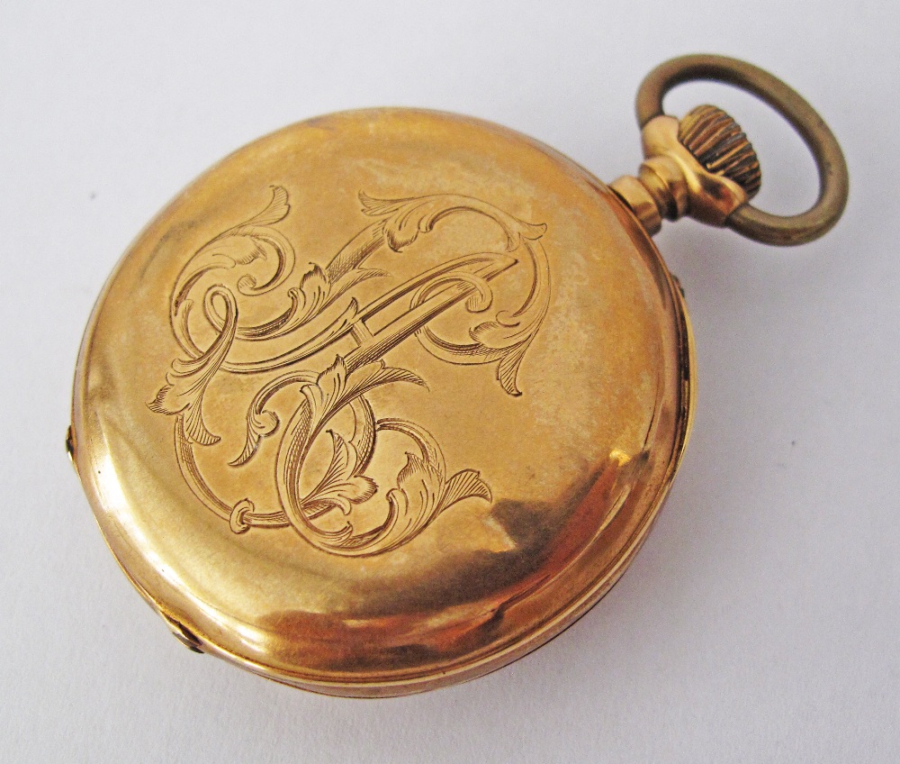 French gold pocket watch - Image 2 of 5