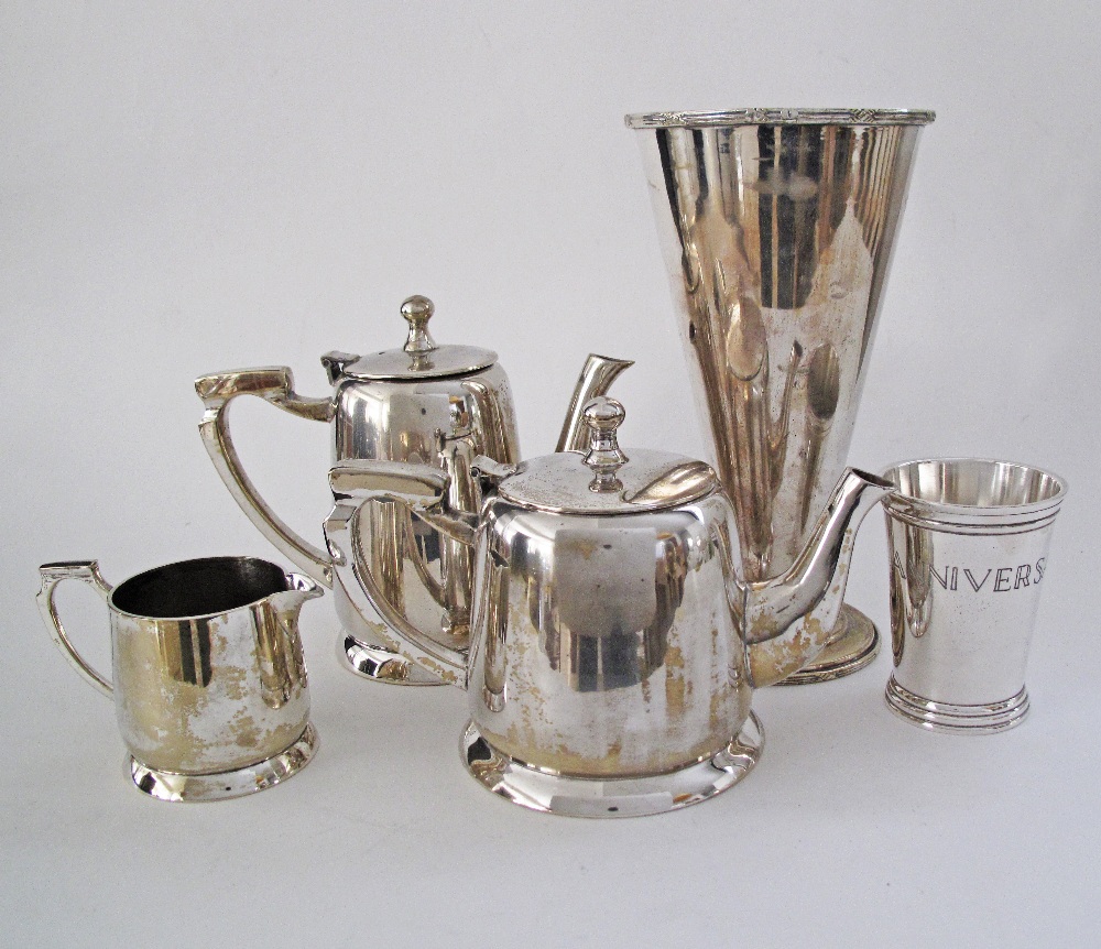 Silver plated tea service