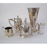 Silver plated tea service