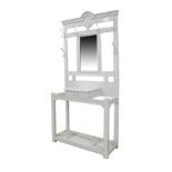 White painted entrance hall stand W95cm, D35cm, H206cm