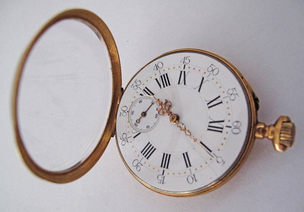 French gold pocket watch - Image 4 of 7