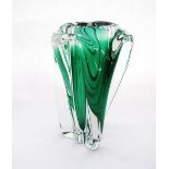 A Czech Chribska Art glass vase probably by Josef Hospodka, mid 20th century, H21cm.