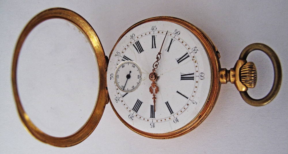 French gold pocket watch - Image 3 of 5