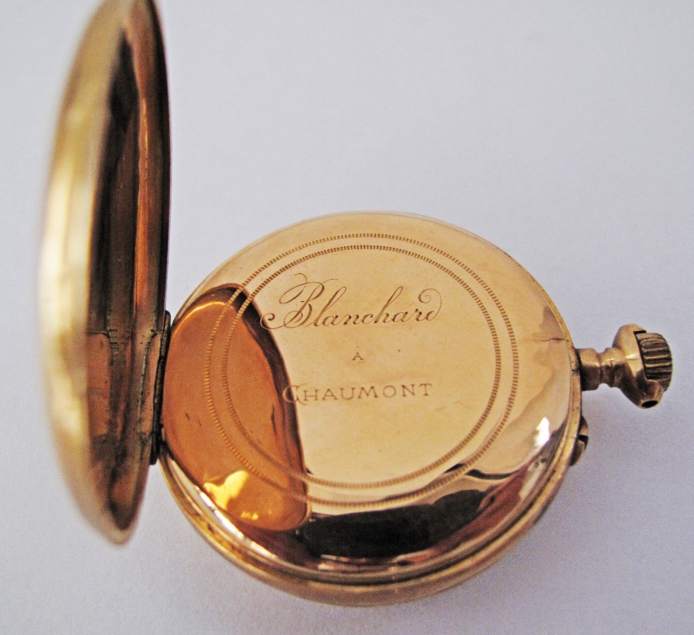 French gold pocket watch - Image 5 of 7