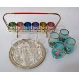A collection of shot glasses. (17)