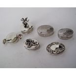 Silver pill boxes