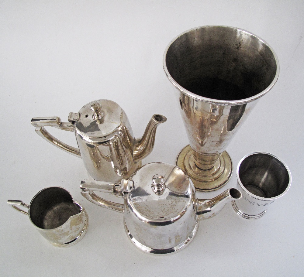 Silver plated tea service - Image 2 of 2