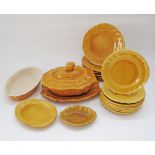 A collection of French ceramic dinner ware by Foucard Jourdan - Vallauris A.M. c1950s, comprising