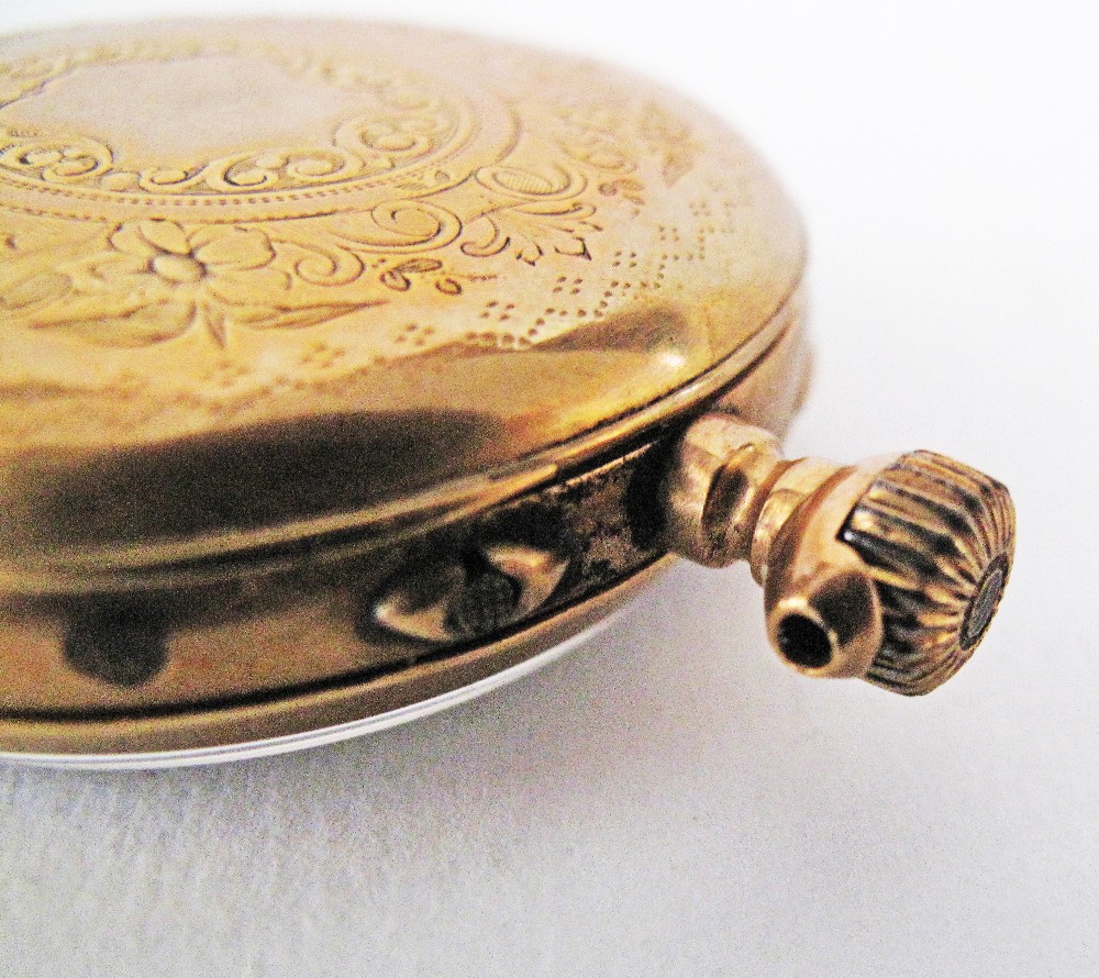 French gold pocket watch - Image 3 of 7