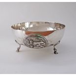 A Cypriot Silver rose bowl Hallmarked Argyrides S900, W14,5cm, weight 214g