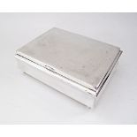 A silver plated cigarette box by WMF