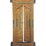 An Indonesian probably Balinese pair of doors