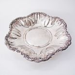 An Italian silver fruit bowl