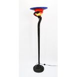 "LA TENTATION" FLOOR LAMP. Art Deco AFTER Edgar Brandt