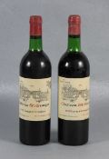 Konvolut Rotwein Chateau St. Georges1975, 2 Flaschen Rotwein, Chateau St. Georges, sce. Petrus