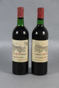 Konvolut Rotwein Chateau St. Georges1975, 2 Flaschen Rotwein, Chateau St. Georges, sce. Petrus