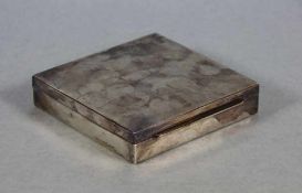 Zigarettenschatulle925er Silber, quadratische Deckelschatulle, innen mit Holz ausgekleidet, Boden
