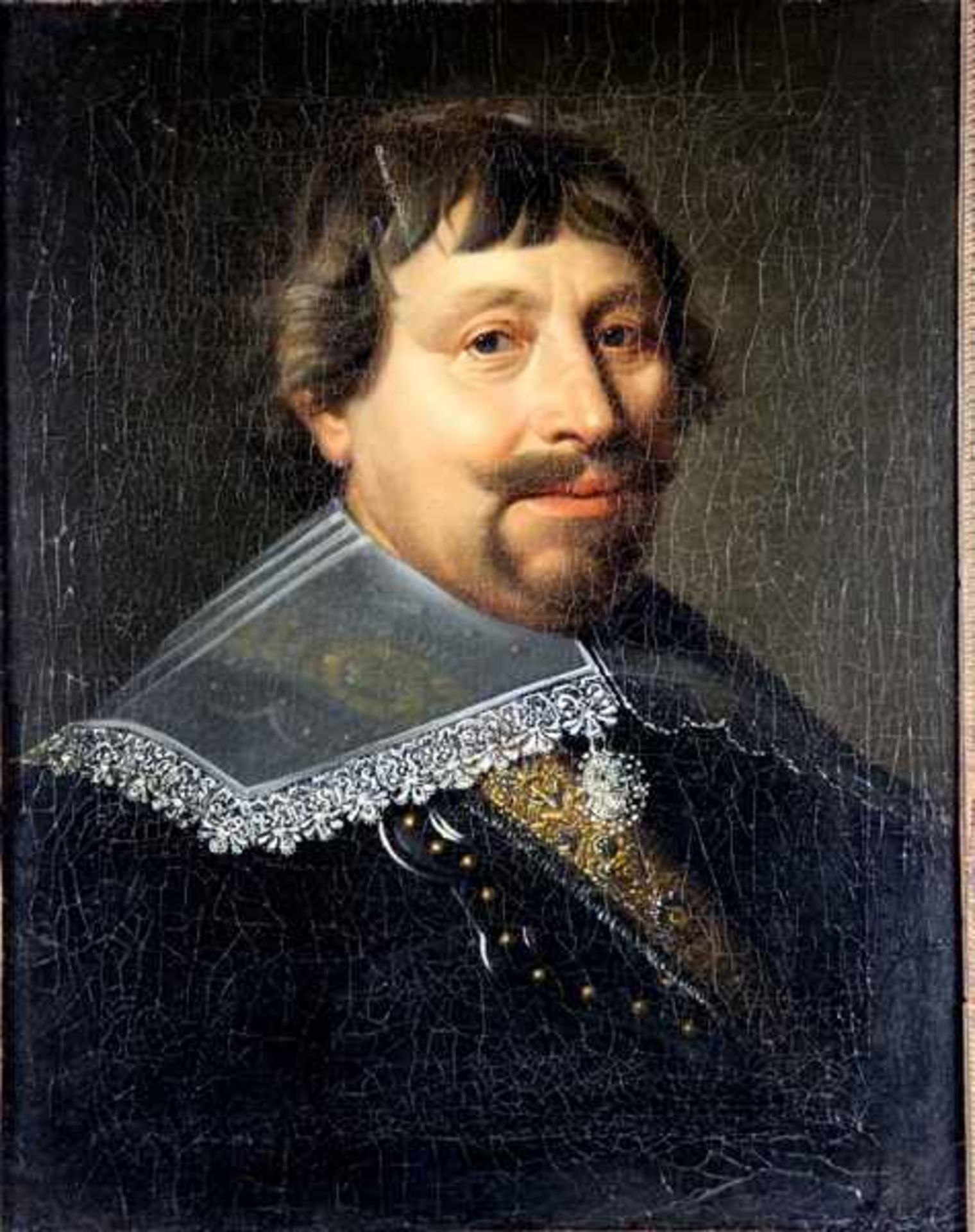 van Miereveld, Michiel Jansz.; zugeschr.1567-1641, Portrait, Brustbild eines bärtigen