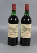 Konvolut Rotwein Chateau St. Georges1975, 2 Flaschen Rotwein, Chateau St. Georges, sce. Petrus