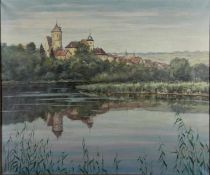 Ruf, Hermann1882-1970, Bietigheim, Blick vom Flussufer auf dei Stadt, unten links signiert u. dat.