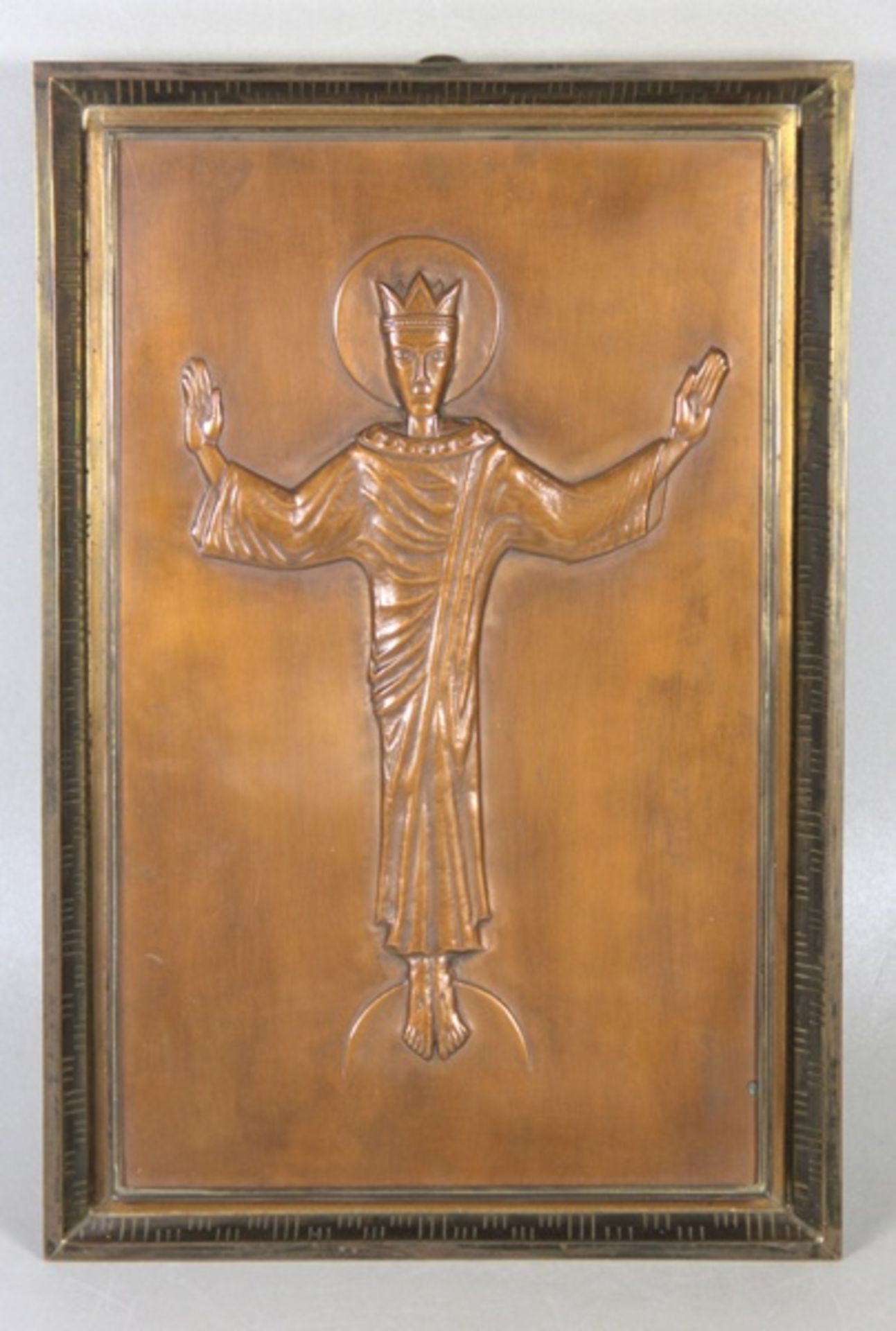 Kunz, Anton1906-1991, Pforzheimer Gold- und Silberschmied sowie Metallplastiker, Metallrelief,