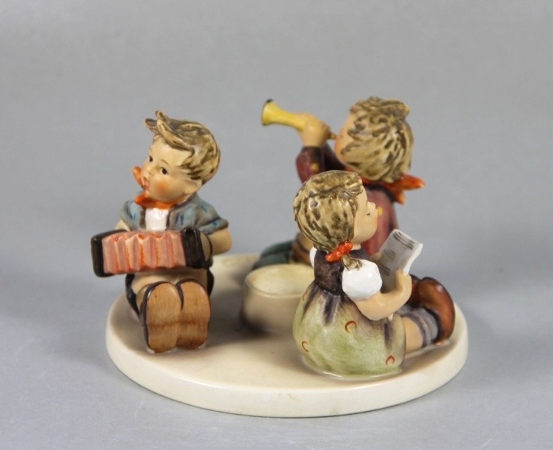 Hummel figuraler Kerzenhalter1960er Jahre, Goebel, Hummel, Kindergruppe, Kerzenständer, 3