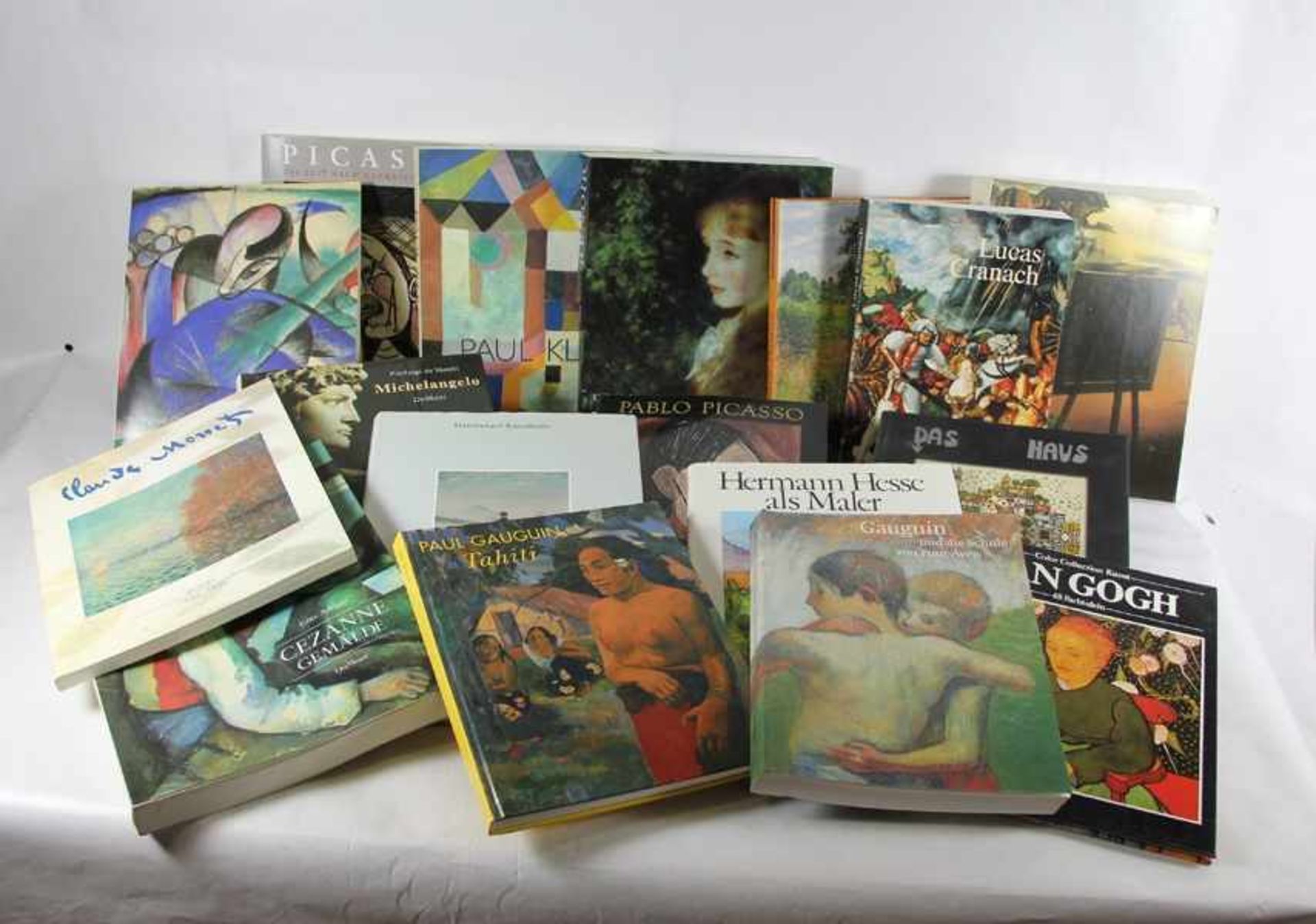 Konvolut Kunstbücher18 Stk., Kunstbücher, z.T. Ausstellungskataloge, Monet, Cranach, Dali,