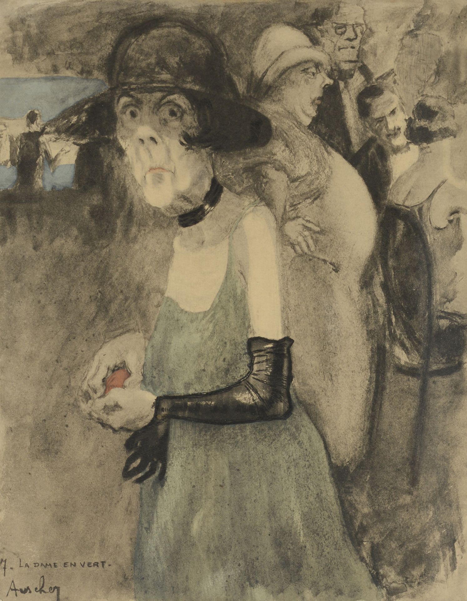 Jean AUSCHER (1898-1950). « Le Baccara ». Suite de dix lithographies signées et [...] - Bild 8 aus 10