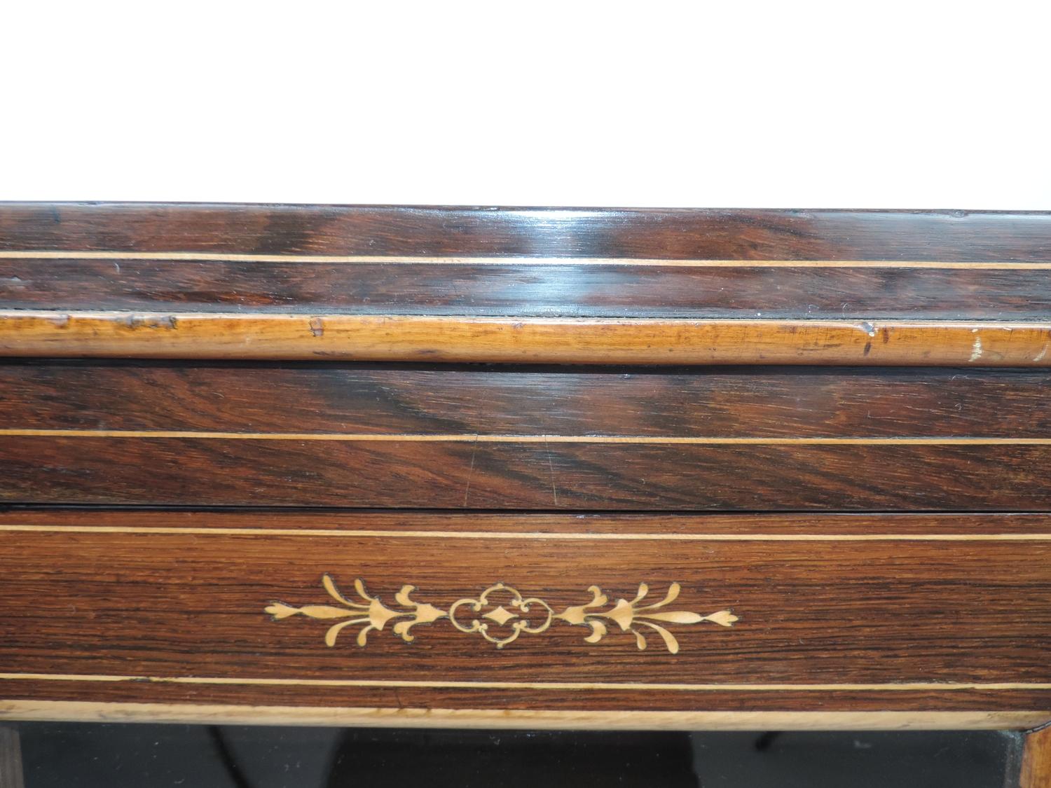 Small Victorian Rosewood Pier Cabinet with Drawer Under - Image 2 of 6