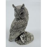 Birmingham Silver Filled Owl Ornament - 670 grams