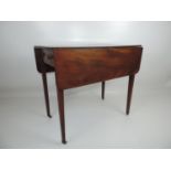 Victorian Mahogany Drop Table with Drawer