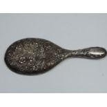 Art Nouveau London Silver Hand Mirror