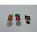 WWII Medals Awarded to H R Symons - With Photograph Showing Symons with Barnstaple Home Guard