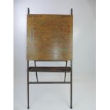 Vintage Industrial Look Child's A-Frame Easel