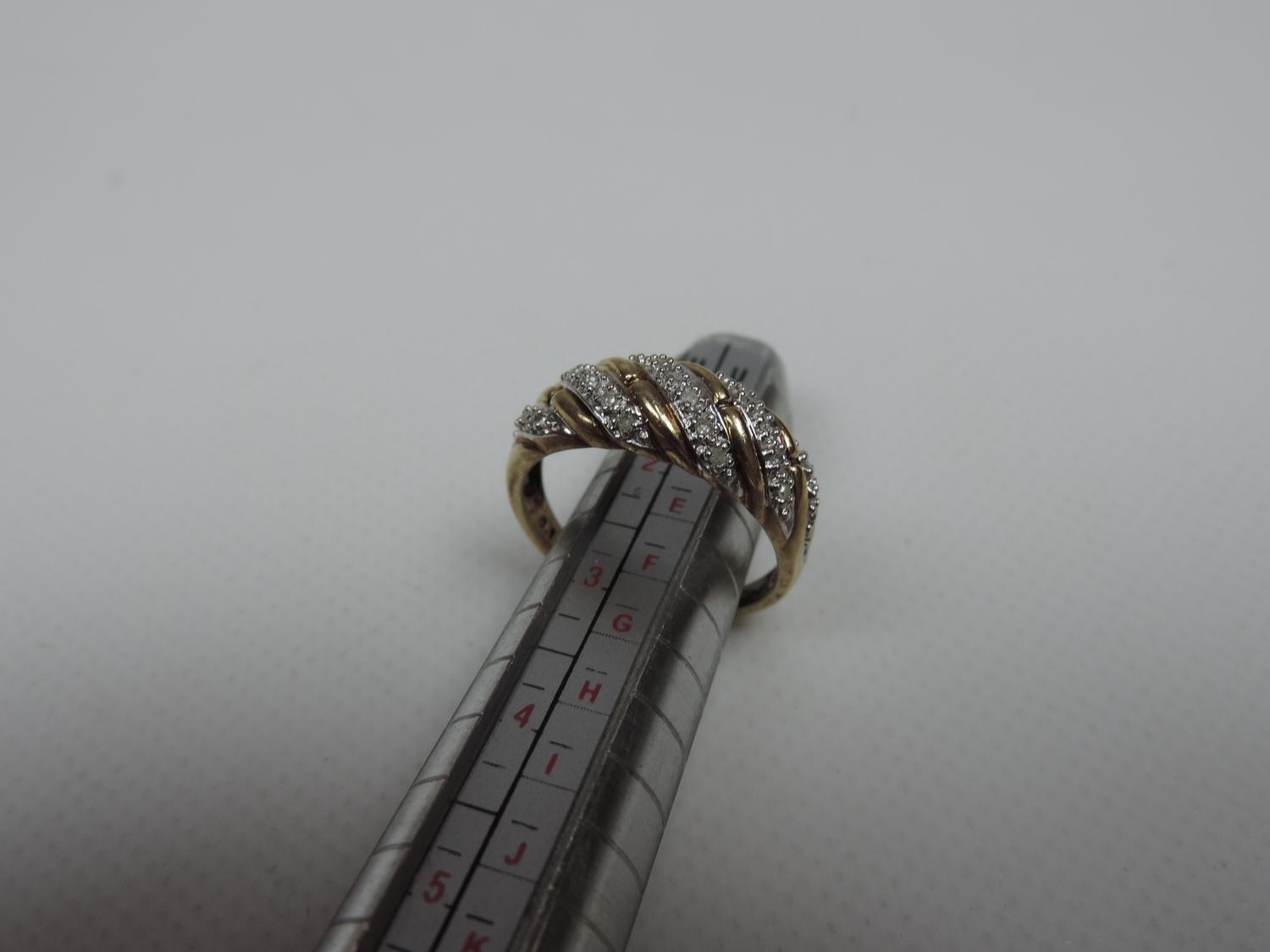 9ct Gold Diamond Ring - 3 grams - Image 2 of 5