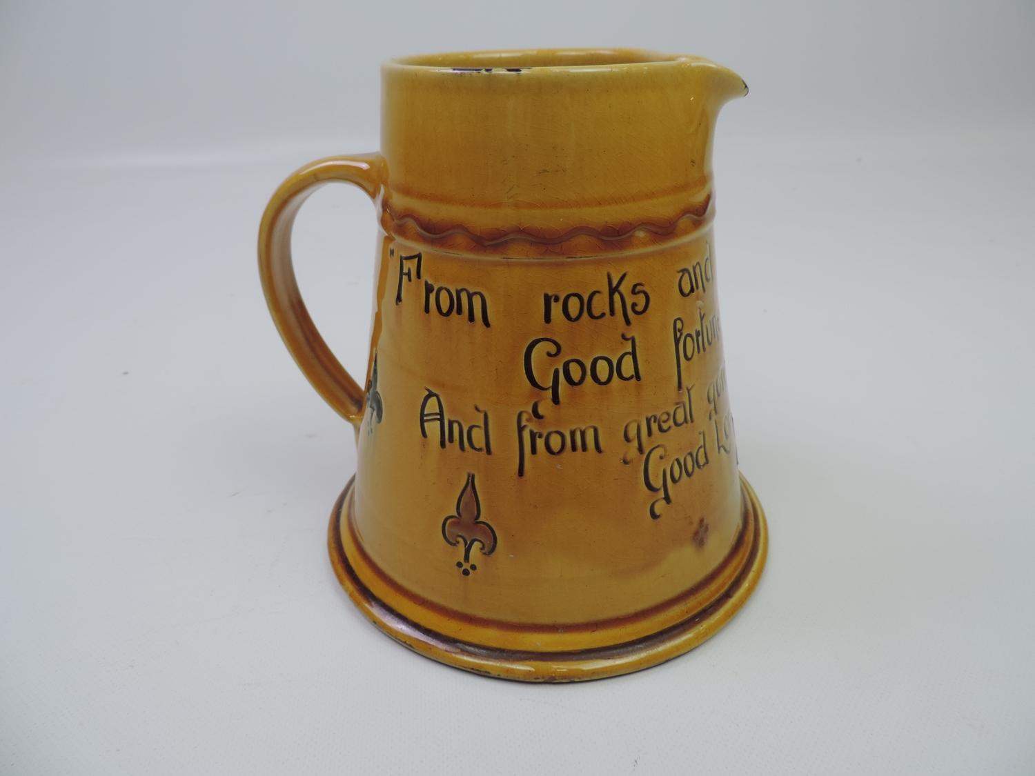 Arts and Crafts Liberty & Co Slipware Jug Circa 1910, Made by CH Brannam Barnstaple, North Devon - Image 2 of 5