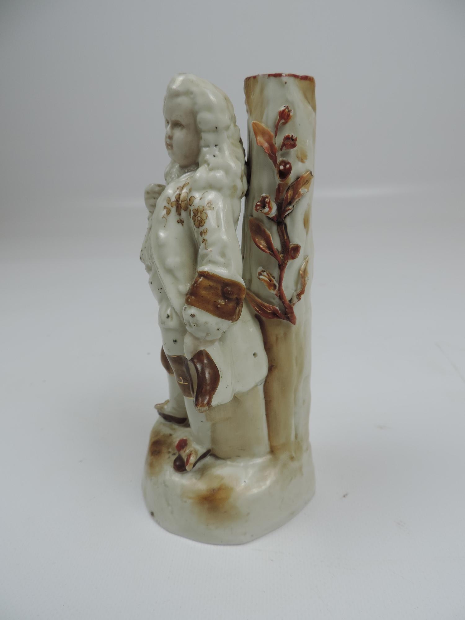 Porcelain Ornament of a Boy - Character Mark To Base - 6" Tall - Image 2 of 4