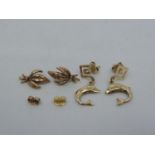 Selection of 9ct and 14ct Gold Some Unmarked - Includes Earrings - 5 grams