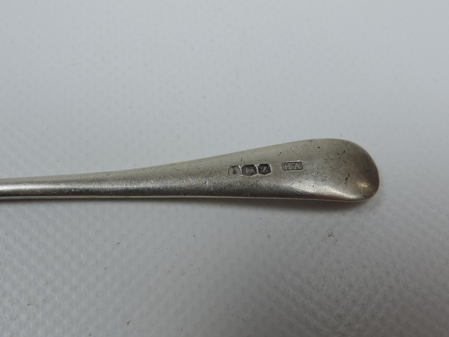 Pair of Sheffield Silver Spoons and Georgian Silver Spoon With Engraved Decoration - 45 grams - Image 7 of 8