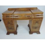 Burr Walnut Veneered Dressing Table