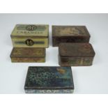 5x Vintage Sweet, Biscuit and Tobacco Tins