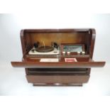 Vintage Radiogram - Kolster Brandes Model HG30 Receiver with Garrard R.C. 75A record Changer in Wood