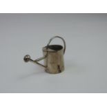 A Silver Miniature Watering Can – A Hallmark to the Handle, Dates to the 20th Century and is approx.