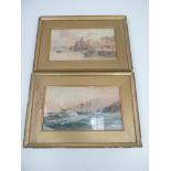 Pair of Gilt Framed Original Watercolours by George Henry Jenkins 1843-1914