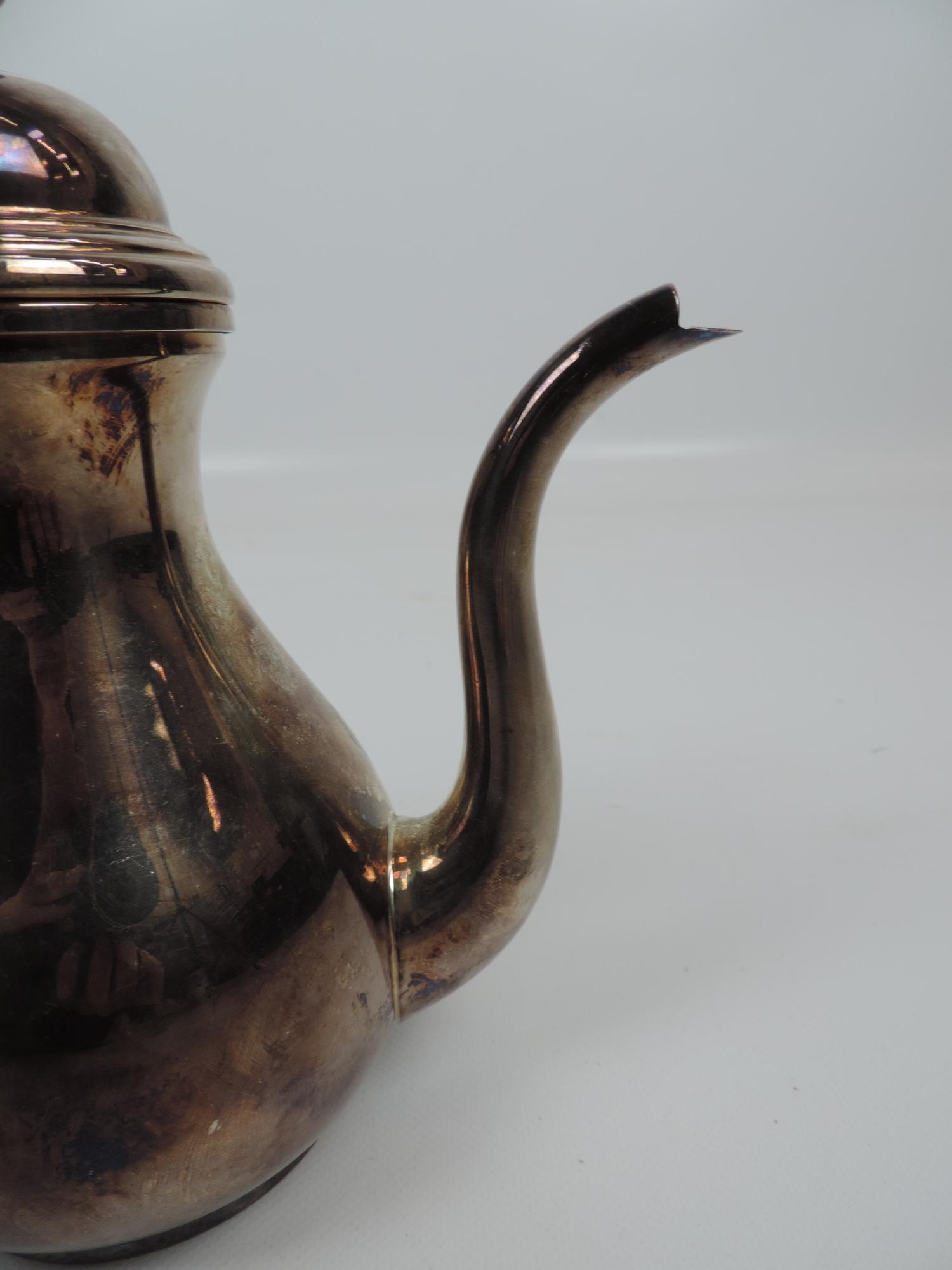 Birmingham Silver Coffee Pot with Bakelite Handle - 495 grams - Image 3 of 5